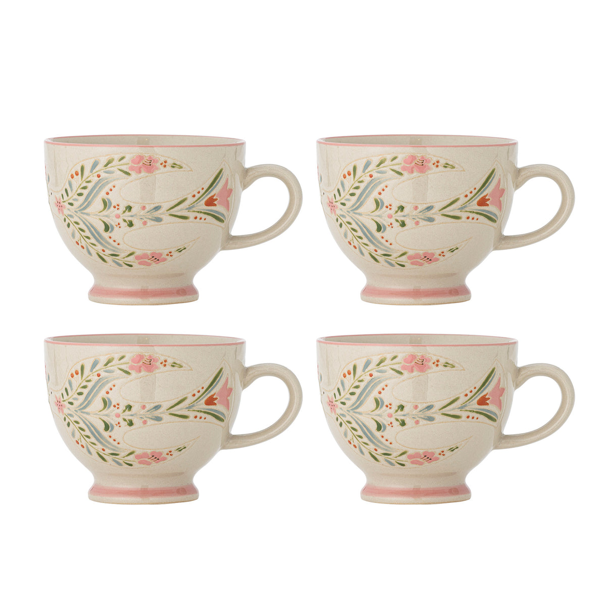 Rosalynde Becher, Weiss, Steingut in White präsentiert im Onlineshop von KAQTU Design AG. Tasse ist von Creative Collection