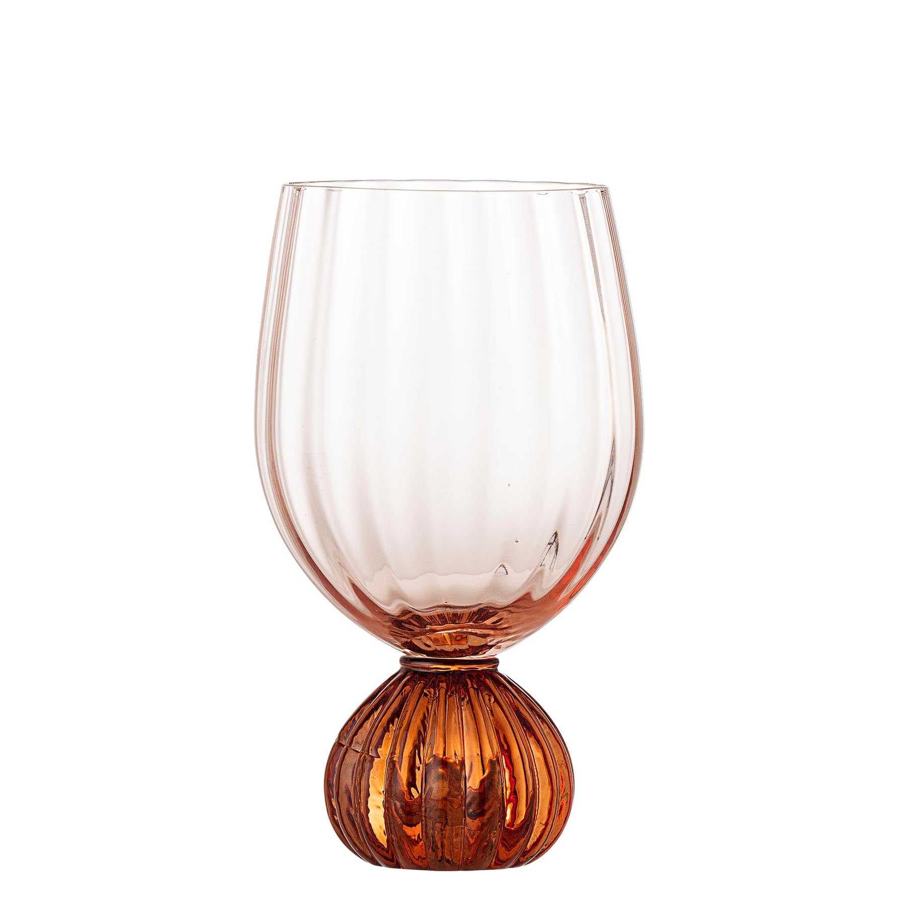 Taurin Weinglas, Rose, Glas in Rose präsentiert im Onlineshop von KAQTU Design AG. Glas ist von Bloomingville