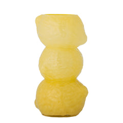 Vase citron vert, jaune, verre