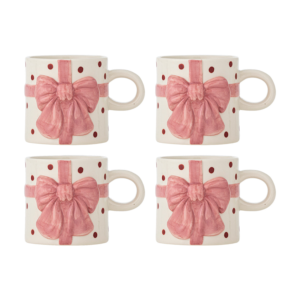 Bowie Becher, Rose, Steingut in Rose präsentiert im Onlineshop von KAQTU Design AG. Tasse ist von Bloomingville