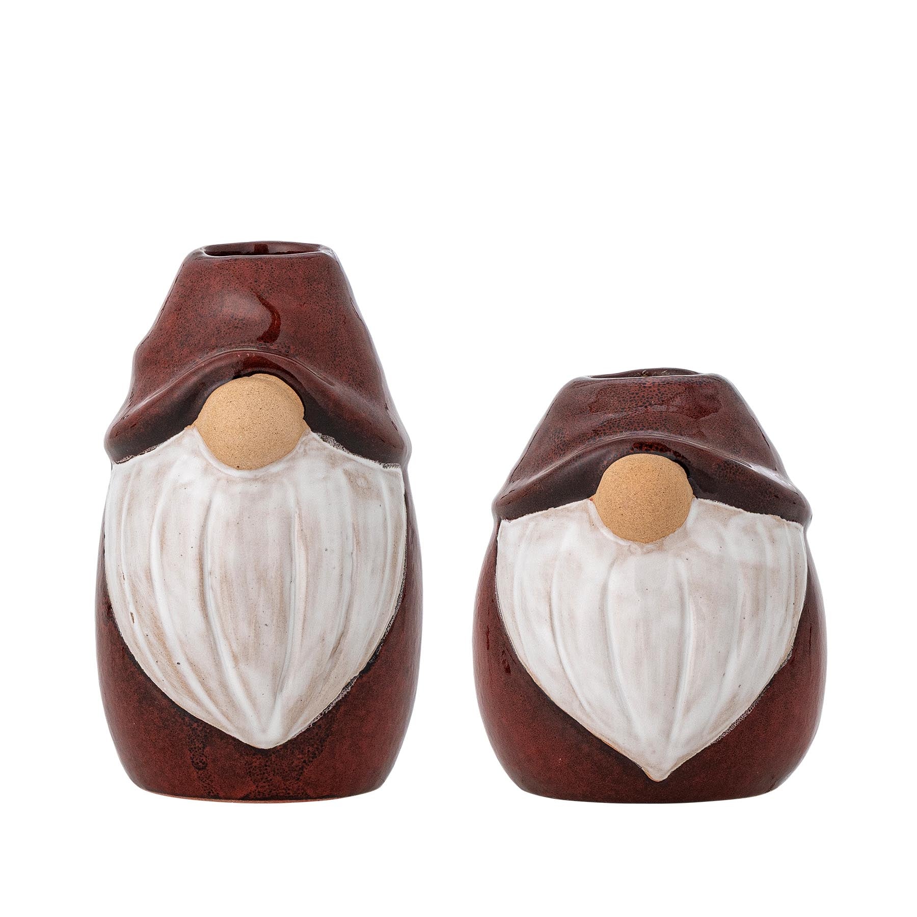 Lyda Kerzenhalter, Rot, Steingut in Red präsentiert im Onlineshop von KAQTU Design AG. Kerzenständer ist von Bloomingville