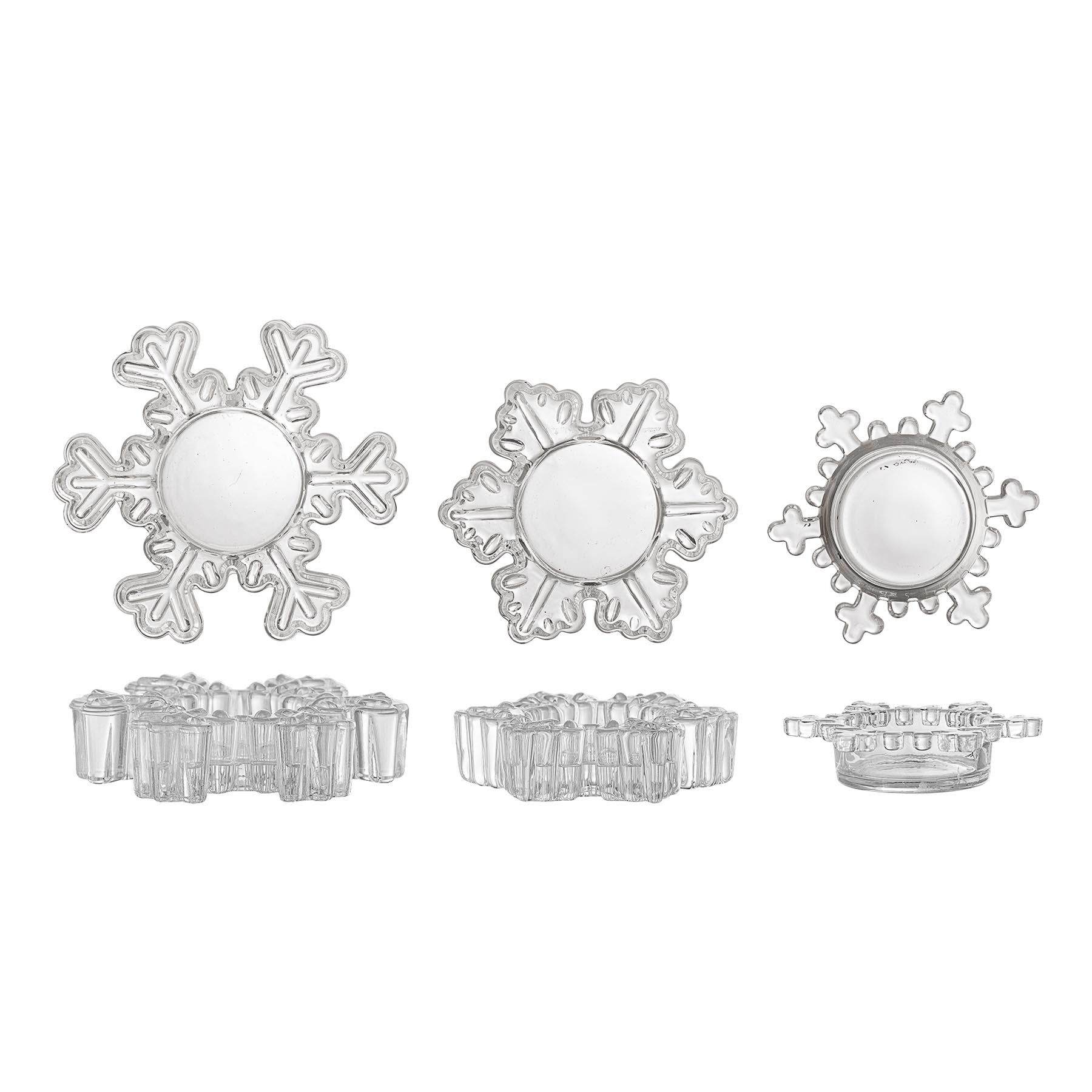 Dania Teelichthalter, Klar, Glas in Clear präsentiert im Onlineshop von KAQTU Design AG. Kerzenständer ist von Bloomingville