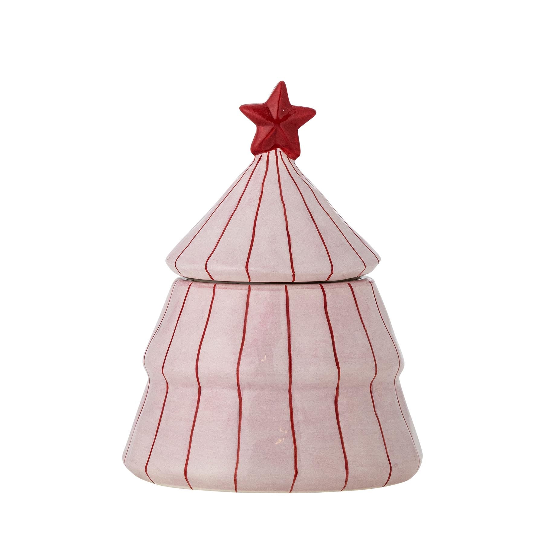Shirly Gefäß mit Deckel, Rose, Steingut in Rose präsentiert im Onlineshop von KAQTU Design AG. Kanne ist von Bloomingville