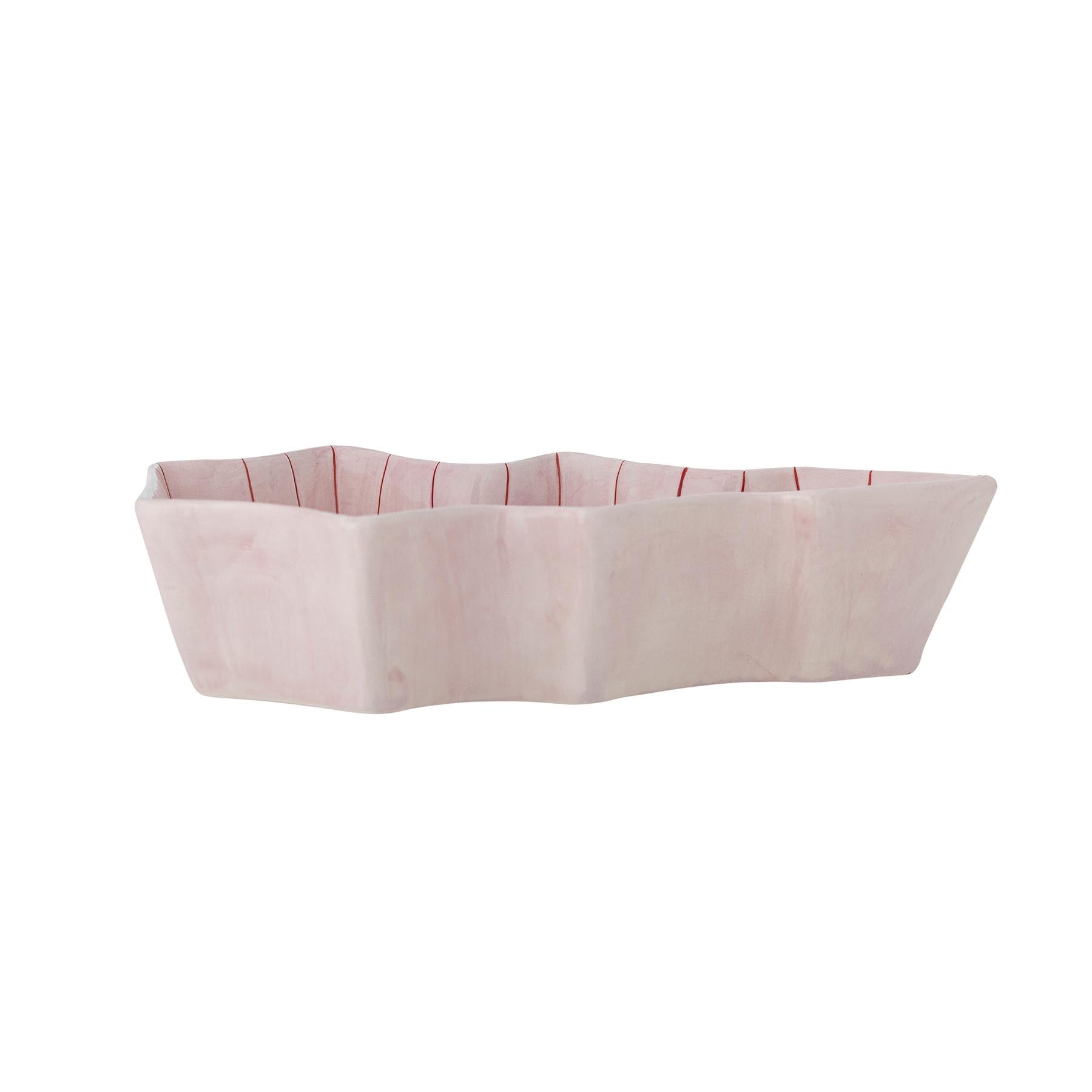 Shirly Servierplatte, Rose, Steingut in Rose präsentiert im Onlineshop von KAQTU Design AG. Käsezubehör ist von Bloomingville