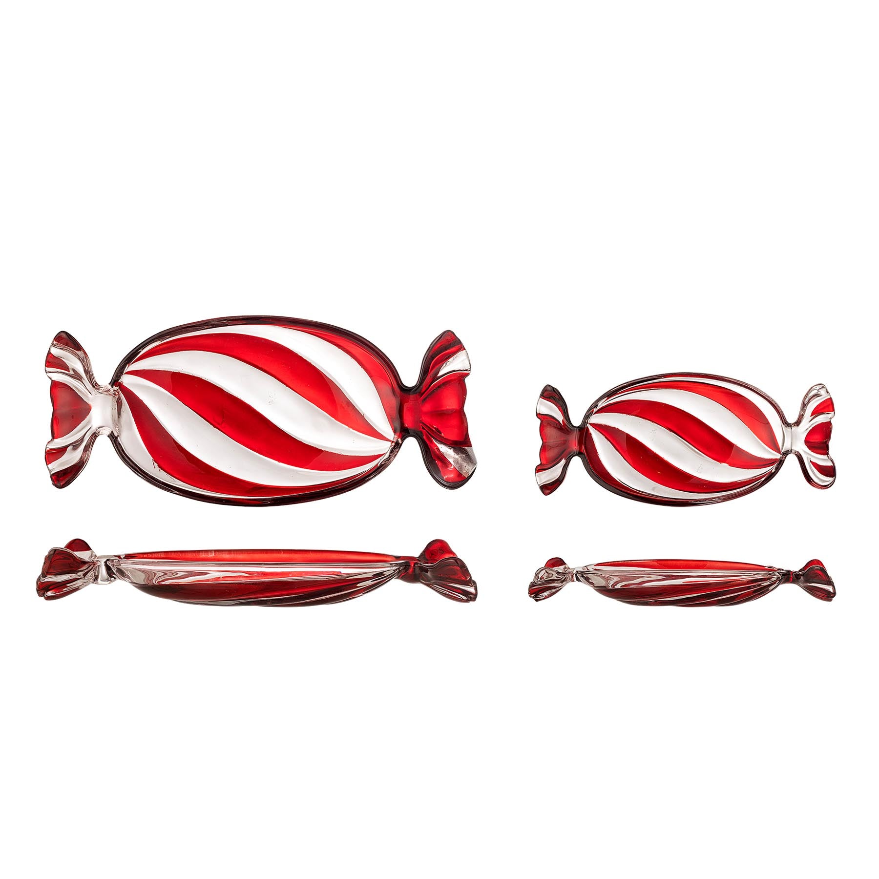 Sweetie Servierplatte, Rot, Glas in Red präsentiert im Onlineshop von KAQTU Design AG. Käsezubehör ist von Bloomingville