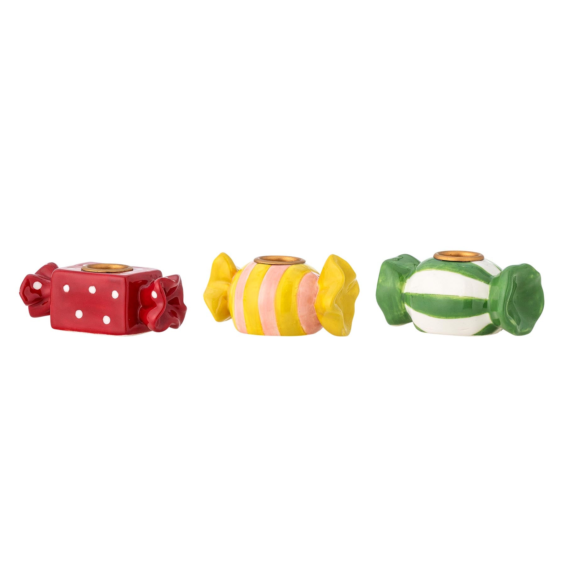 Leiano Kerzenhalter, Bunt, Steingut in Multi präsentiert im Onlineshop von KAQTU Design AG. Kerzenständer ist von Bloomingville