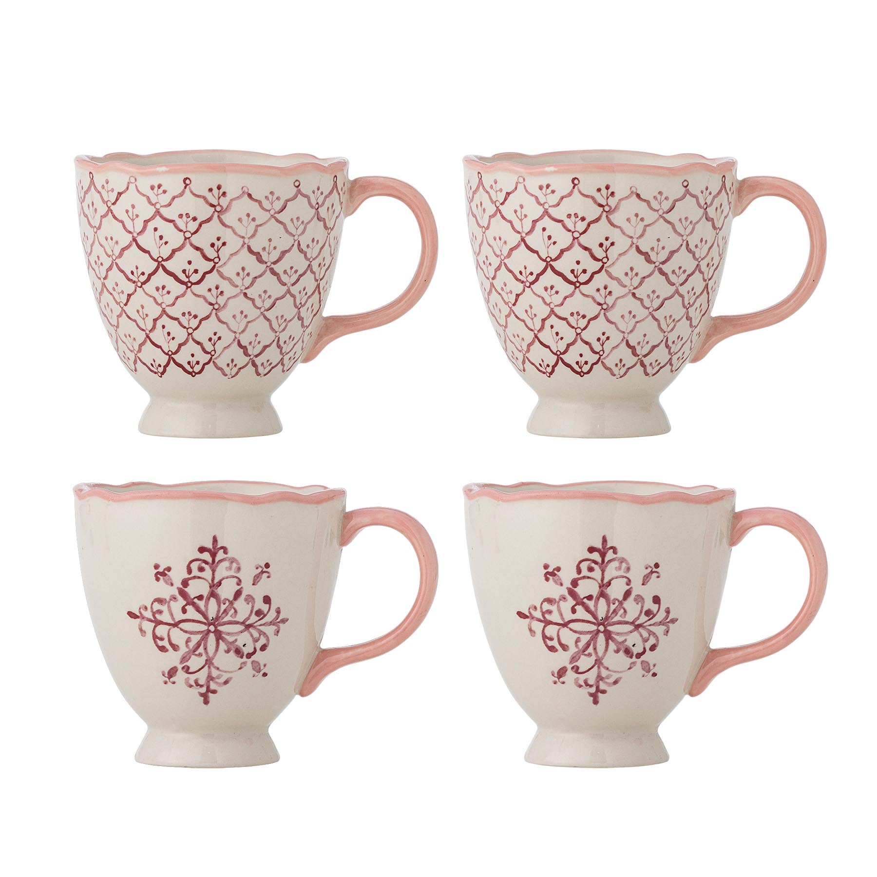 Wonderland Becher, Rose, Steingut in Rose präsentiert im Onlineshop von KAQTU Design AG. Tasse ist von Bloomingville