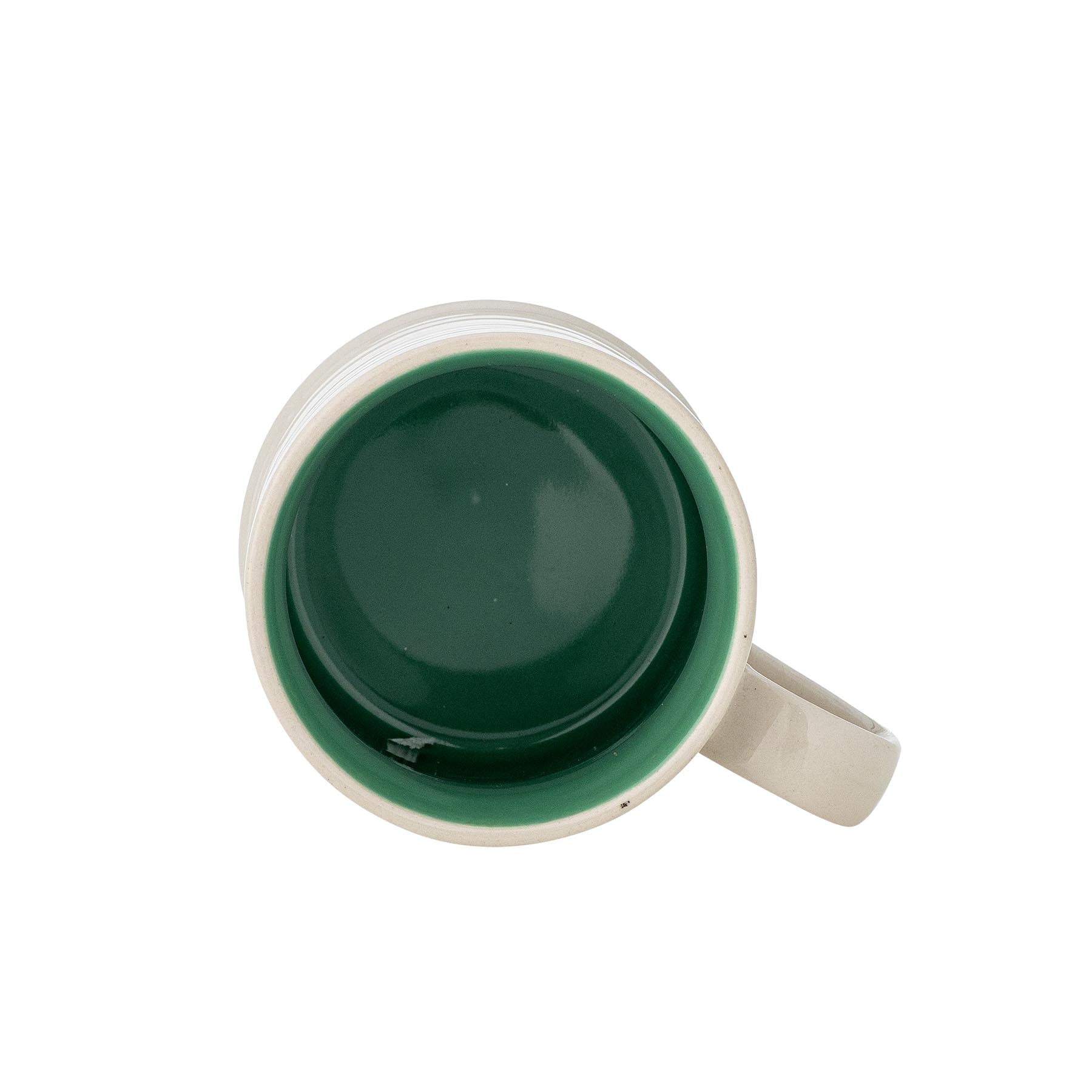 Kenai Tasse, Grün, Steingut in Green präsentiert im Onlineshop von KAQTU Design AG. Tasse ist von Bloomingville