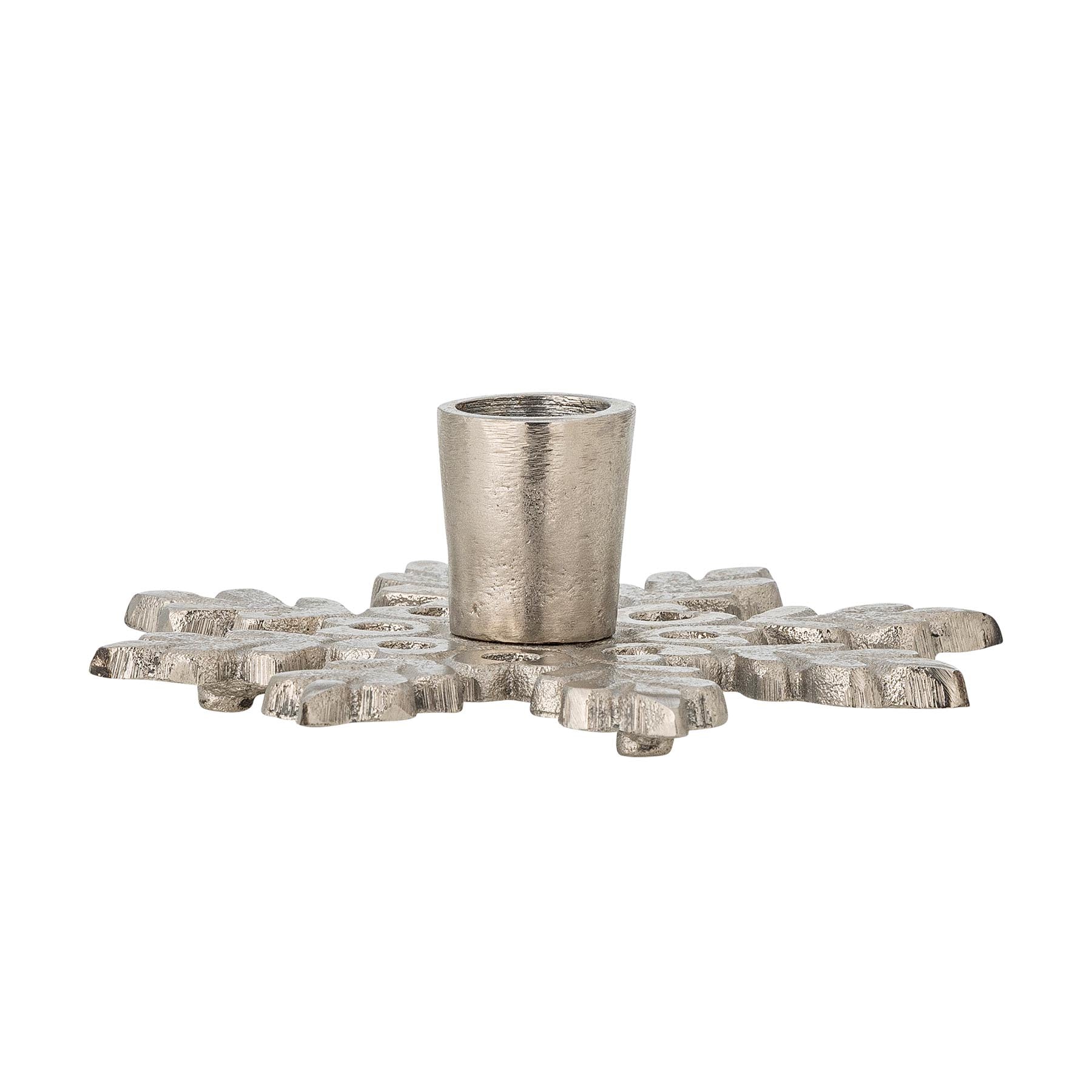 Kashi Kerzenhalter, Silber, Metall in Silver präsentiert im Onlineshop von KAQTU Design AG. Kerzenständer ist von Bloomingville