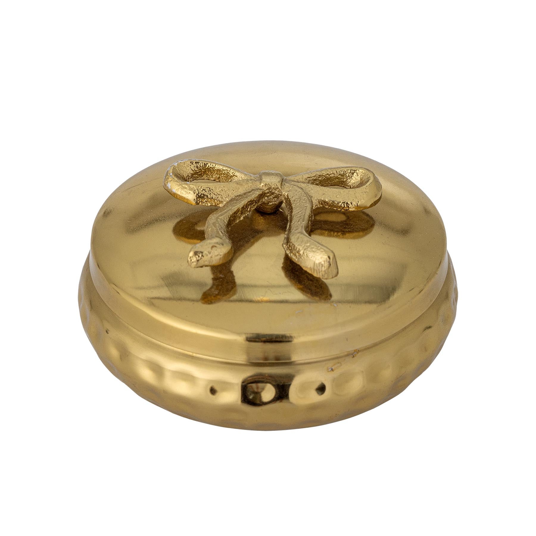 Meera Gefäß mit Deckel, Gold, Metall in Gold präsentiert im Onlineshop von KAQTU Design AG. Kanne ist von Bloomingville