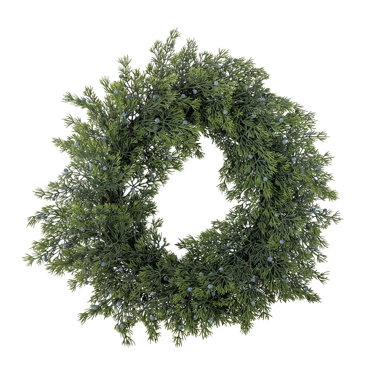 Juniper Kranz, Grün, Künstliche Blumen in Green präsentiert im Onlineshop von KAQTU Design AG. Weihnachtskränze ist von Bloomingville