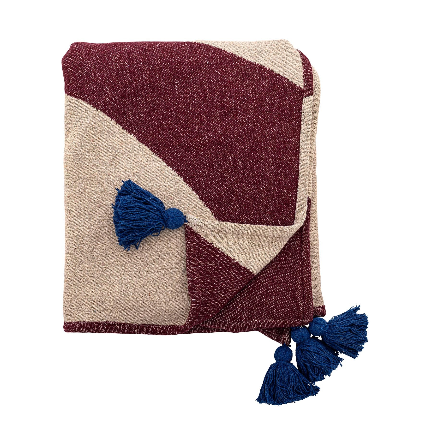 Cimmi Decke, Bunt, Recycelte Baumwolle in Multi präsentiert im Onlineshop von KAQTU Design AG. Bettüberwurf ist von Bloomingville