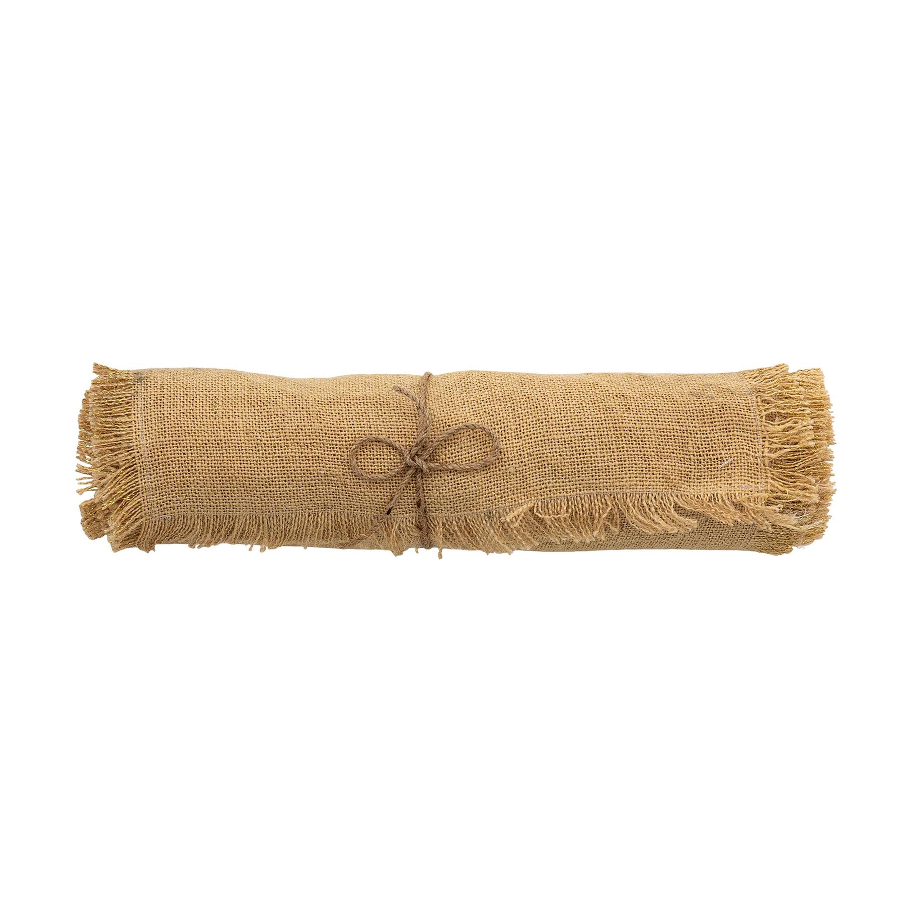 Janavi Tischläufer, Gelb, Jute in Yellow präsentiert im Onlineshop von KAQTU Design AG. Pfannenuntersatz ist von Bloomingville