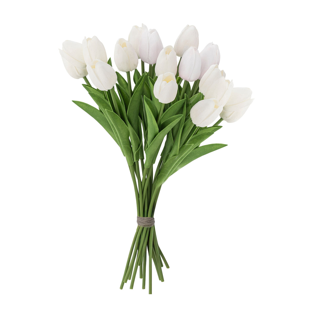 Tulip Blumenstrauss, Weiss, Künstliche Blumen in White präsentiert im Onlineshop von KAQTU Design AG. Kunstblume ist von Bloomingville