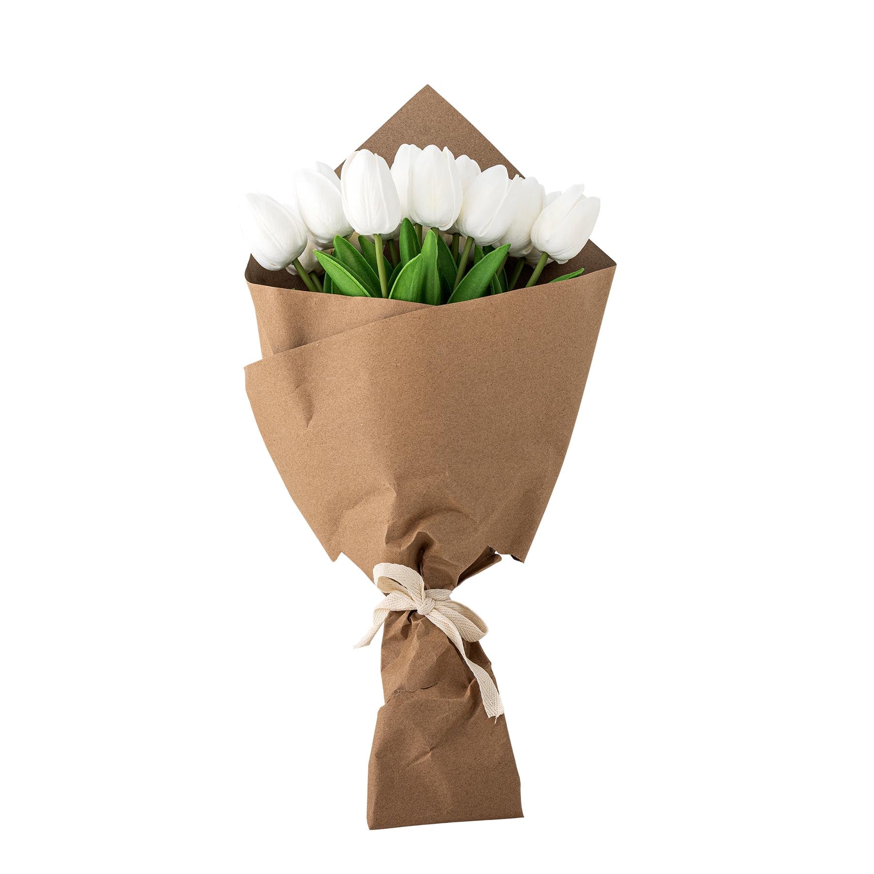 Tulip Blumenstrauß, Weiß, Künstliche Blumen in White präsentiert im Onlineshop von KAQTU Design AG. Kunstpflanze ist von Bloomingville