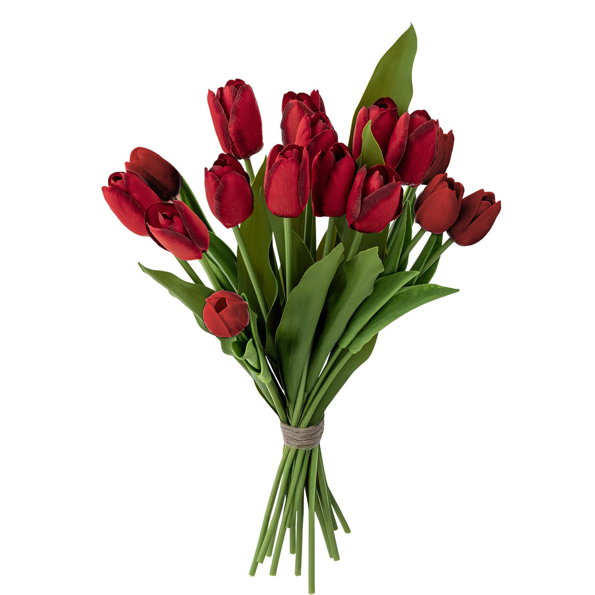 Tulip Blumenstrauss, Rot, Künstliche Blumen in Red präsentiert im Onlineshop von KAQTU Design AG. Kunstblume ist von Bloomingville