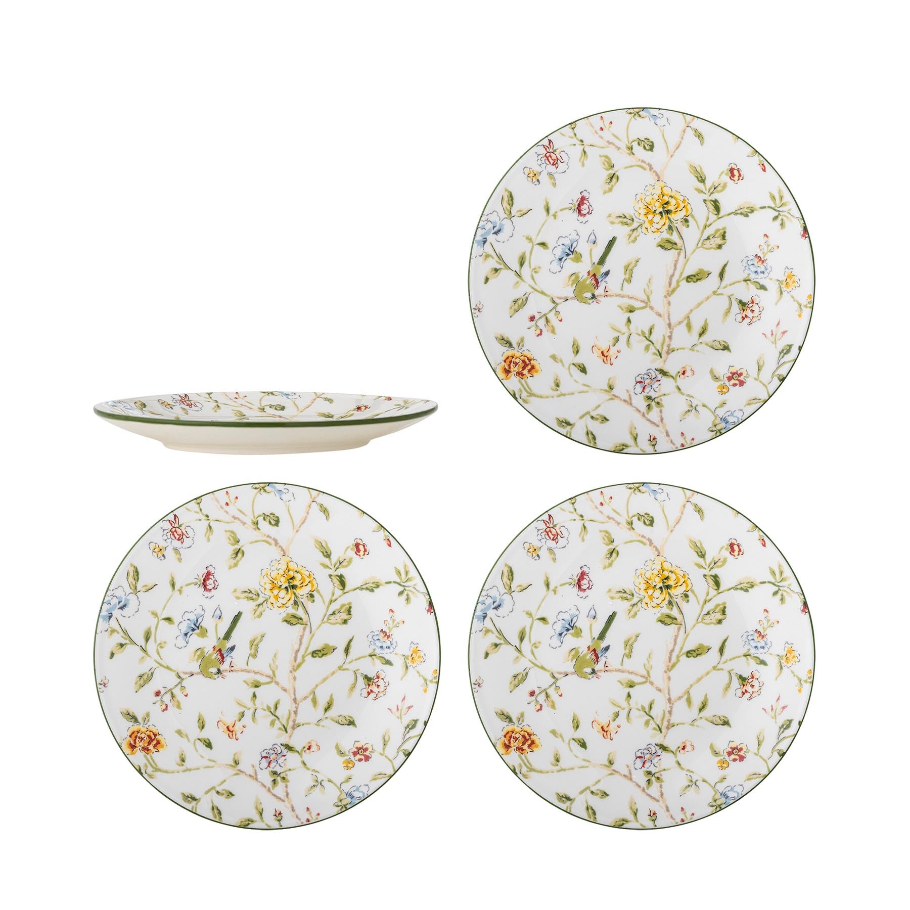 Bloomie Teller, Bunt, Steingut in Multi präsentiert im Onlineshop von KAQTU Design AG. Teller ist von Creative Collection
