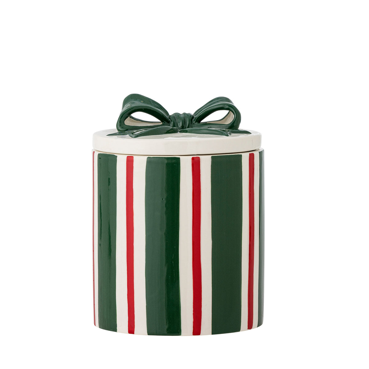 Marnia Gefäss mit Deckel, Grün, Steingut in Green präsentiert im Onlineshop von KAQTU Design AG. Kanne ist von Bloomingville