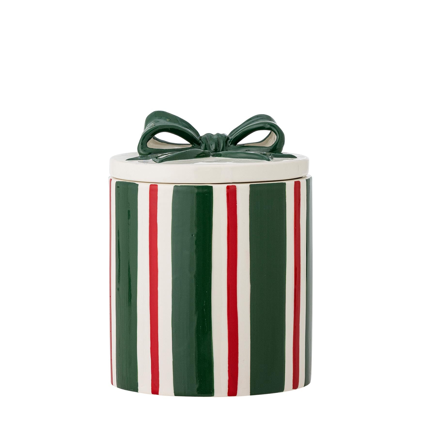 Marnia Gefäß mit Deckel, Grün, Steingut in Green präsentiert im Onlineshop von KAQTU Design AG. Kanne ist von Bloomingville