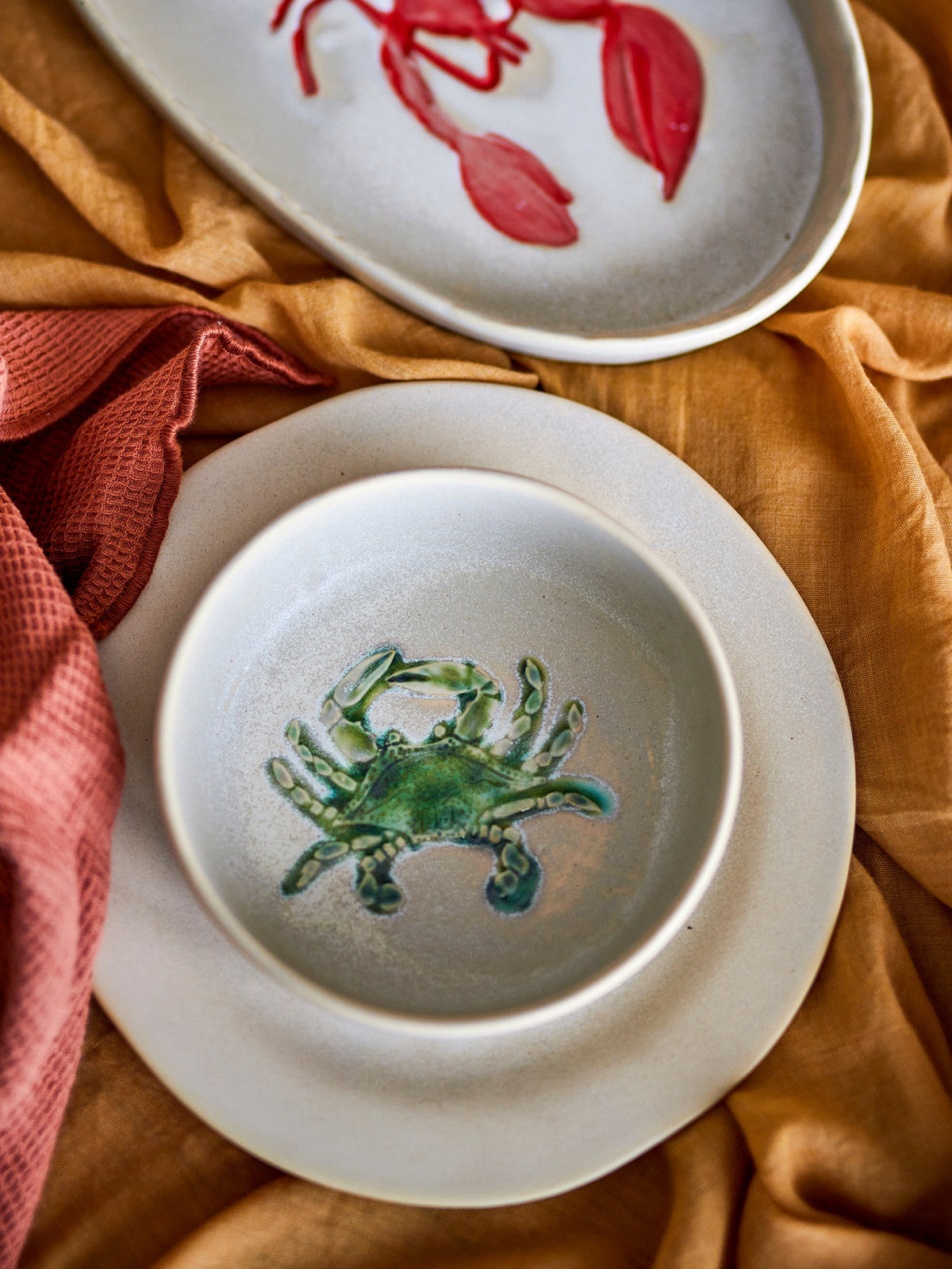 Hadden Schale, Grün, Steingut in Green präsentiert im Onlineshop von KAQTU Design AG. Schale ist von Creative Collection