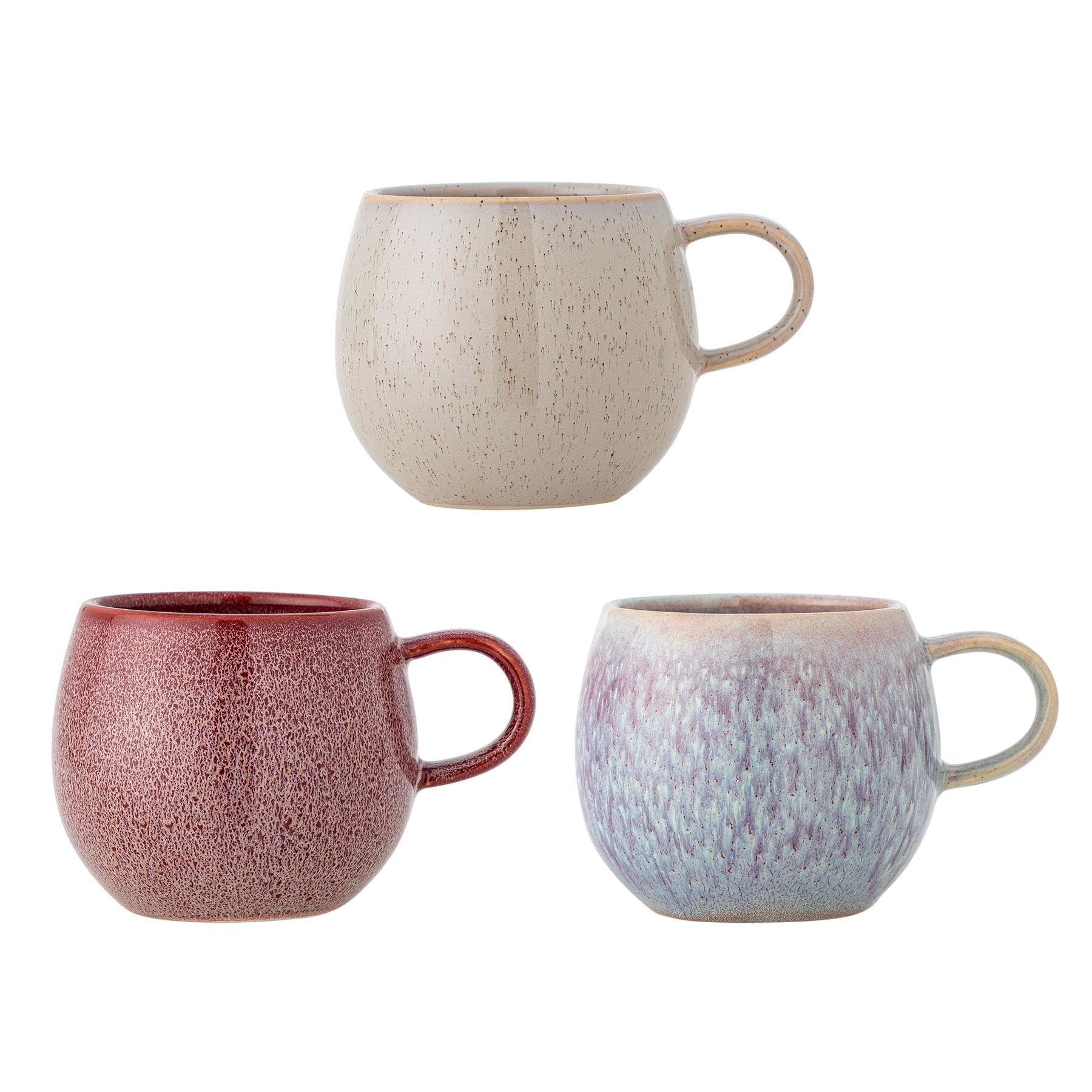 Addison Becher, Rose, Steingut in Rose präsentiert im Onlineshop von KAQTU Design AG. Tasse ist von Bloomingville