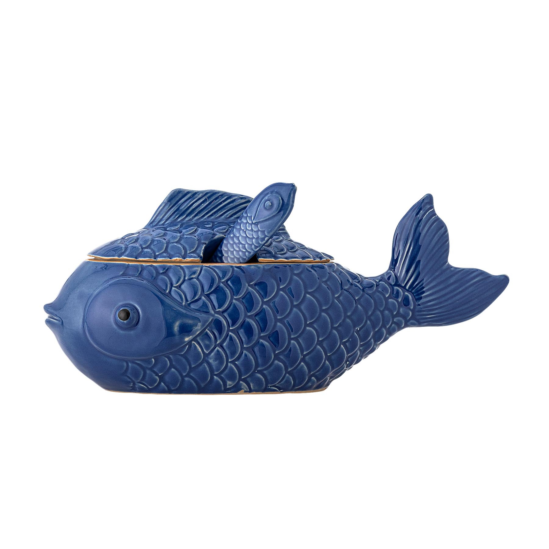 Hiro Gefäß mit Deckel und Löffel, Blau, Steingut in Blue präsentiert im Onlineshop von KAQTU Design AG. Kanne ist von Creative Collection