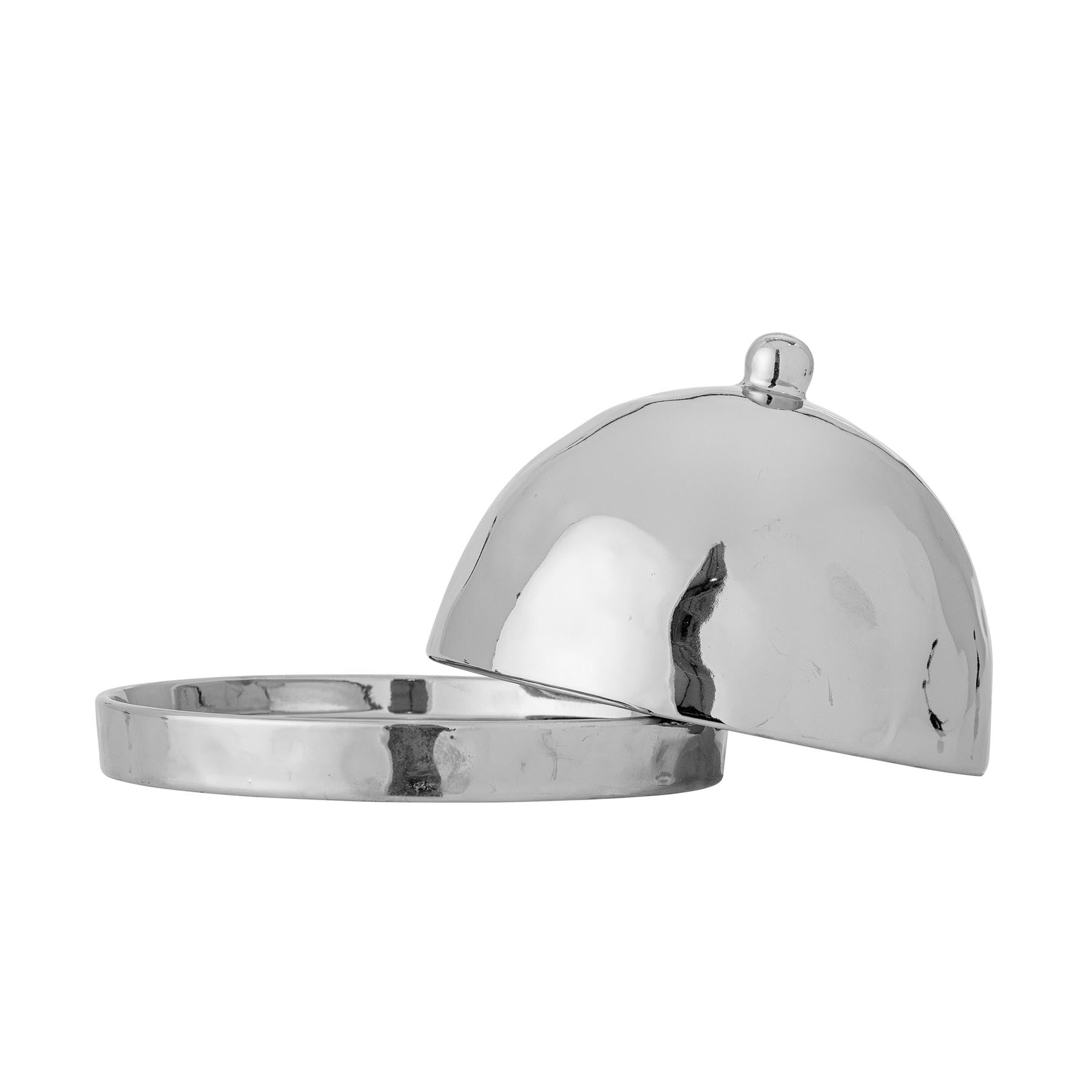 Shine Butterdose, Silber, Steingut in Silver präsentiert im Onlineshop von KAQTU Design AG. Käsezubehör ist von Bloomingville