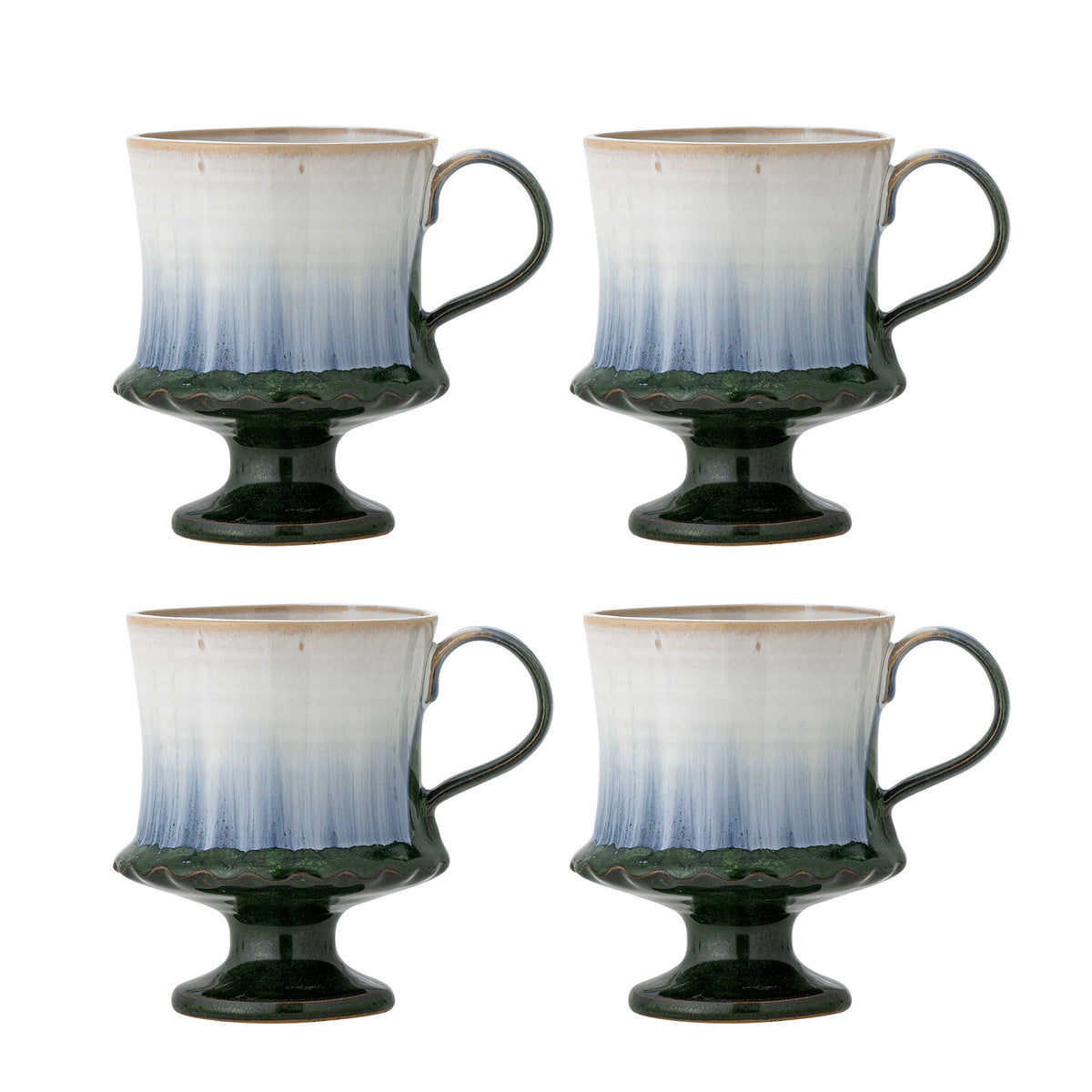 Odile Becher, Blau, Steingut in Blue präsentiert im Onlineshop von KAQTU Design AG. Tasse ist von Creative Collection