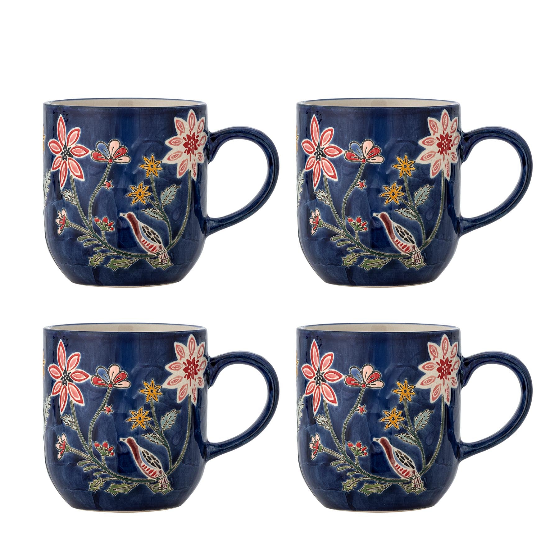 Meredith Becher, Bunt, Steingut in Multi präsentiert im Onlineshop von KAQTU Design AG. Tasse ist von Creative Collection