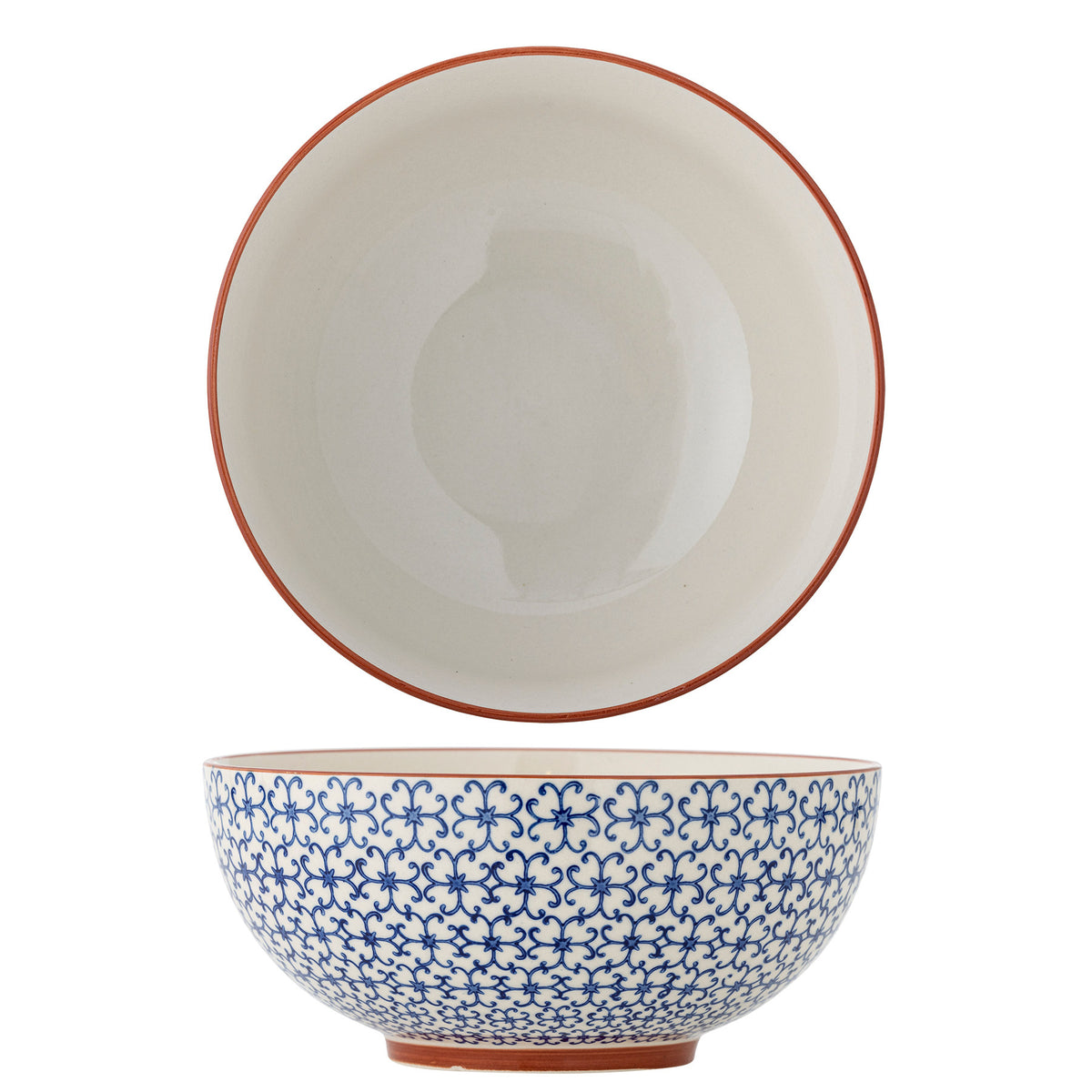 Karine Schale, Blau, Steingut in Blue präsentiert im Onlineshop von KAQTU Design AG. Schale ist von Bloomingville