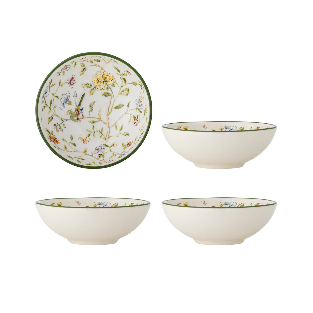 Bloomie Schale, Bunt, Steingut in Multi präsentiert im Onlineshop von KAQTU Design AG. Schale ist von Creative Collection