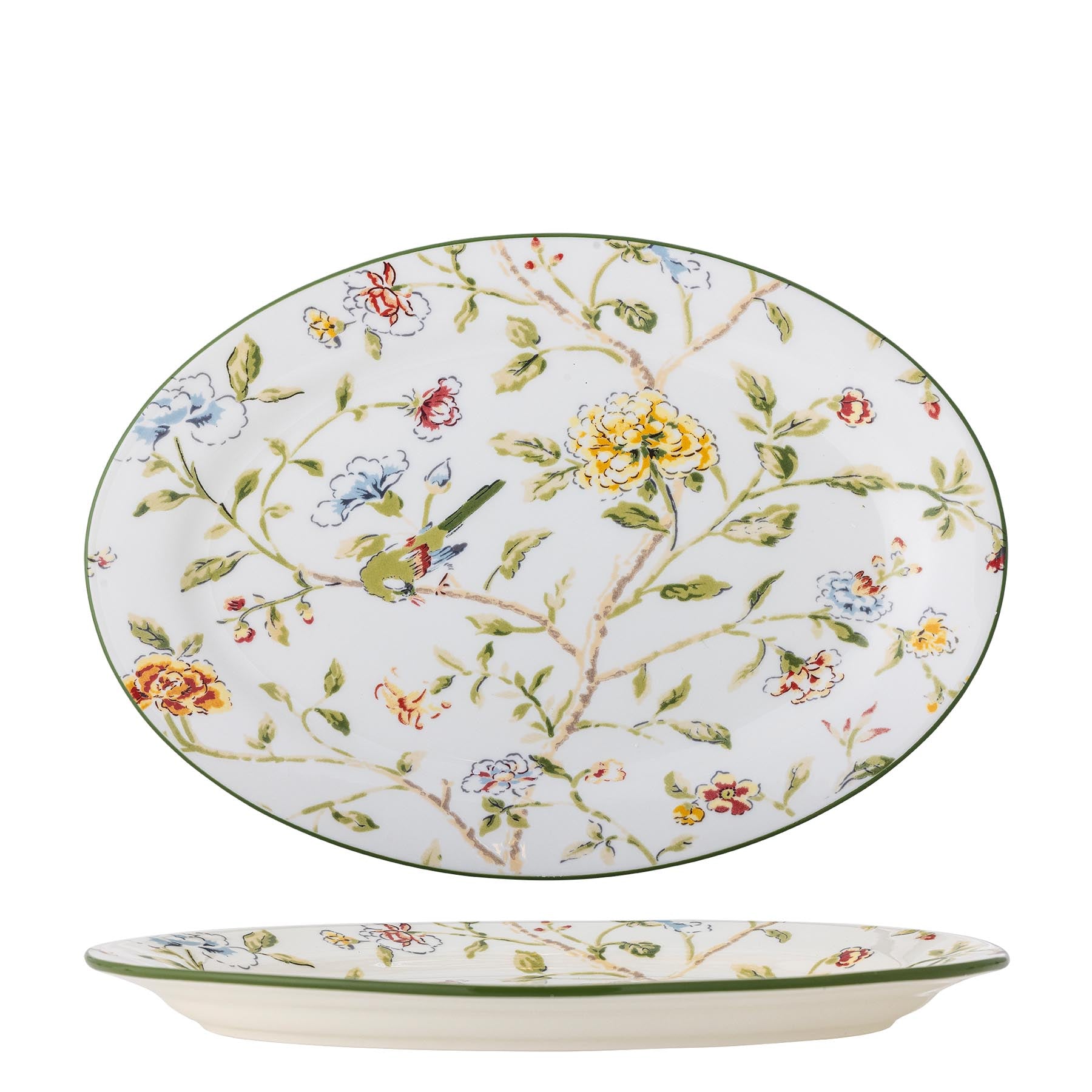 Bloomie Servierplatte, Bunt, Steingut in Multi präsentiert im Onlineshop von KAQTU Design AG. Käsezubehör ist von Creative Collection