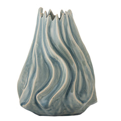 Dilara vase, blue, earthenware