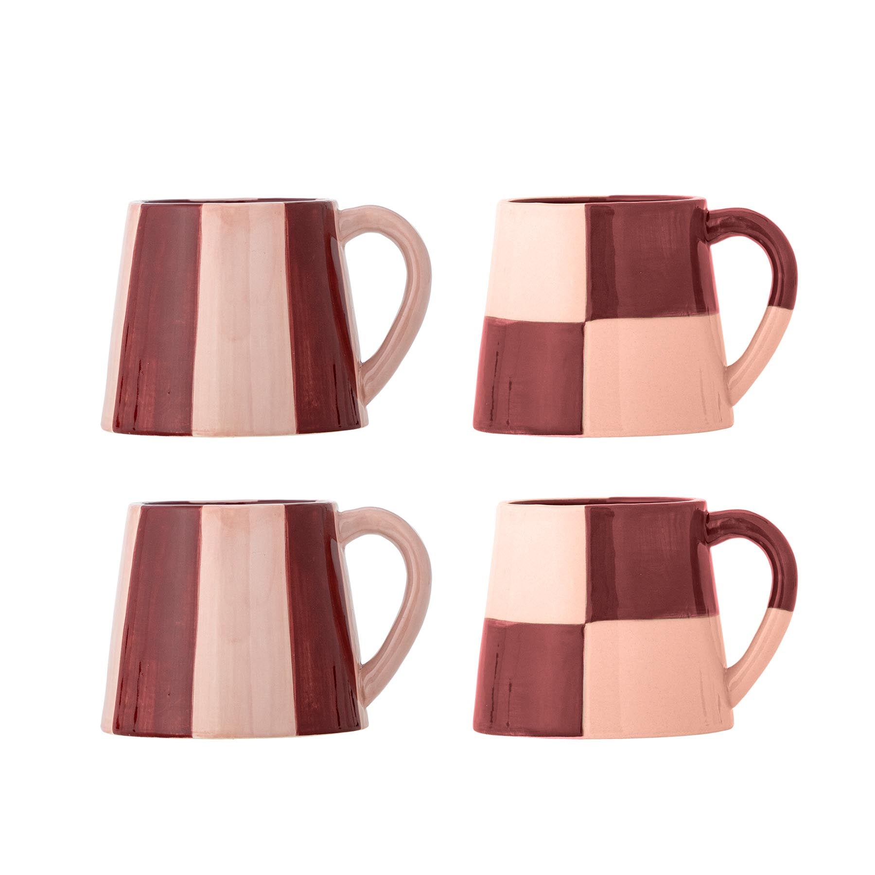Floki Becher, Rose, Steingut in Rose präsentiert im Onlineshop von KAQTU Design AG. Tasse ist von Bloomingville