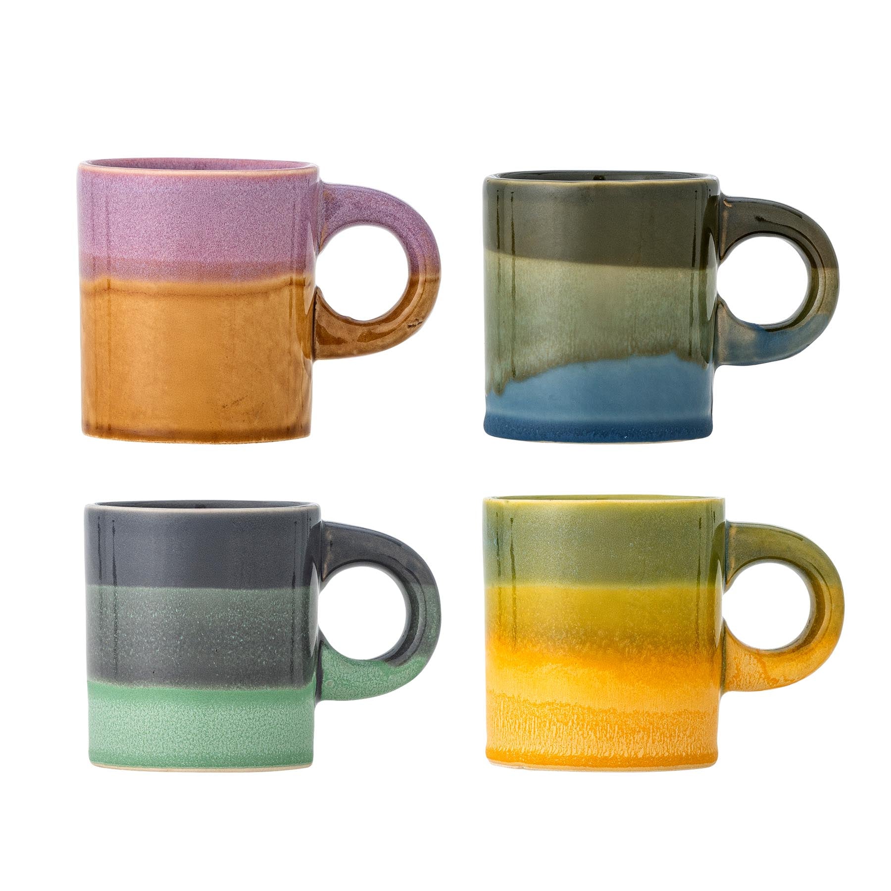 Joris Becher, Bunt, Steingut in Multi präsentiert im Onlineshop von KAQTU Design AG. Tasse ist von Bloomingville