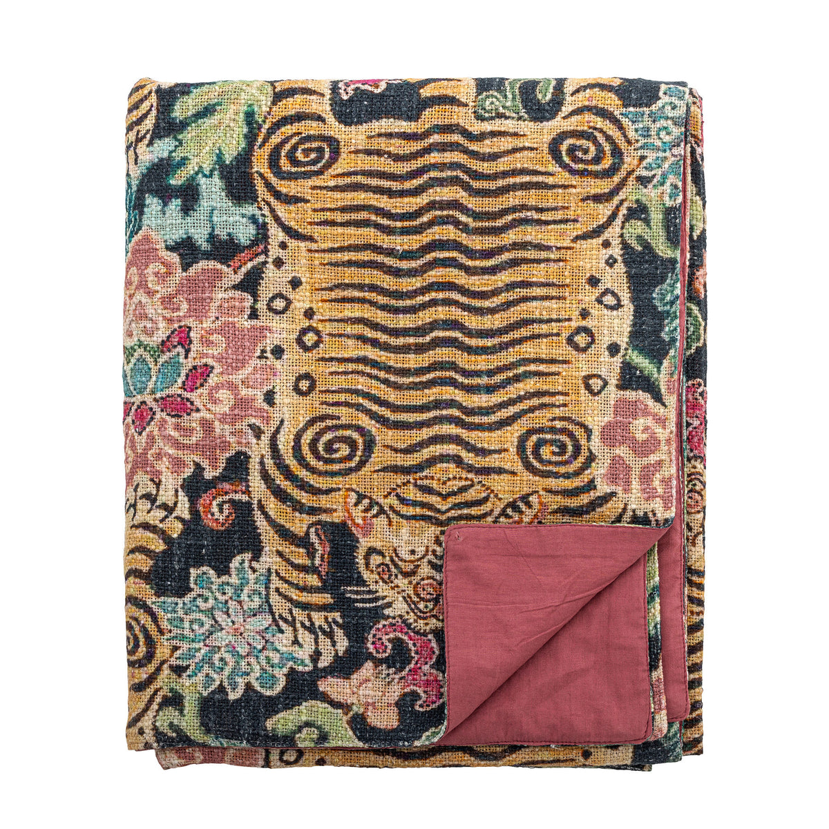 Lester Decke, Bunt, Baumwolle in Multi präsentiert im Onlineshop von KAQTU Design AG. Wolldecke ist von Creative Collection