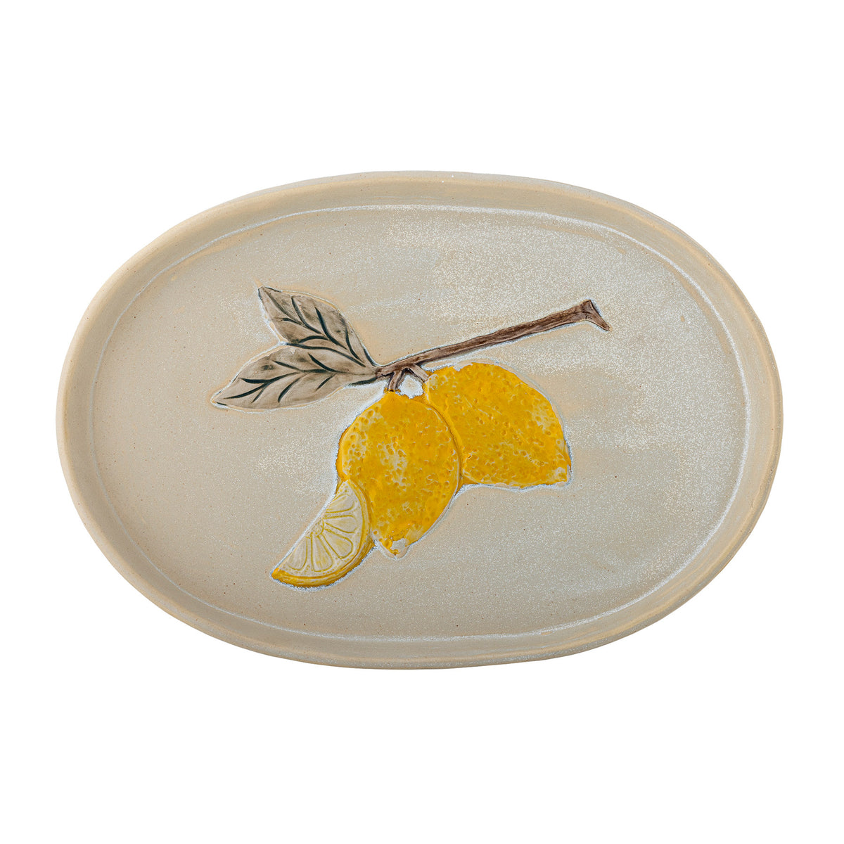 Hadden Servierplatte, Gelb, Steingut in Yellow präsentiert im Onlineshop von KAQTU Design AG. Servierplatten ist von Creative Collection