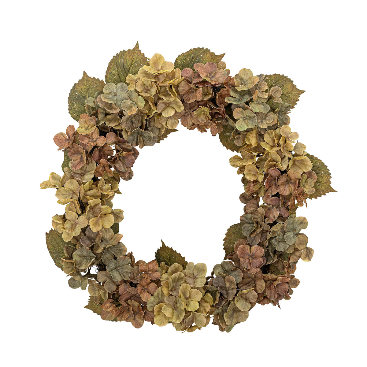 Hydrangea Kranz, Rose, Künstliche Blumen in Rose präsentiert im Onlineshop von KAQTU Design AG. Weihnachtskränze ist von Bloomingville