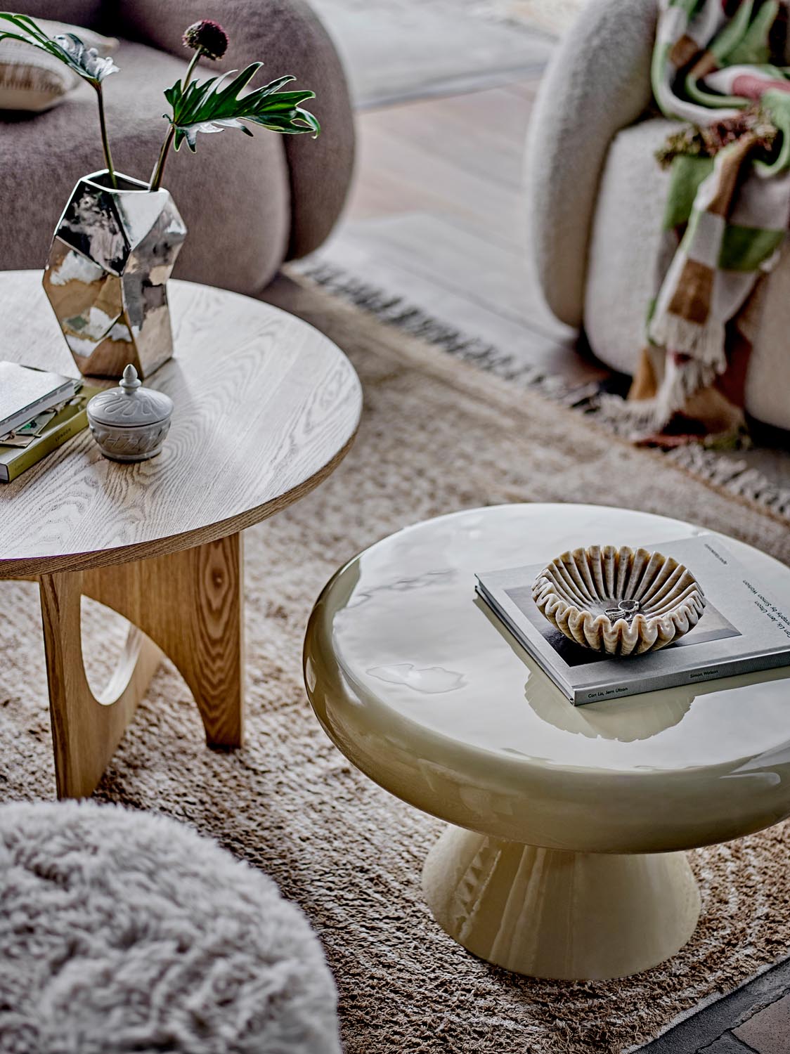 Harmonia Schale, Natur, Marmor in Nature präsentiert im Onlineshop von KAQTU Design AG. Schale ist von Bloomingville