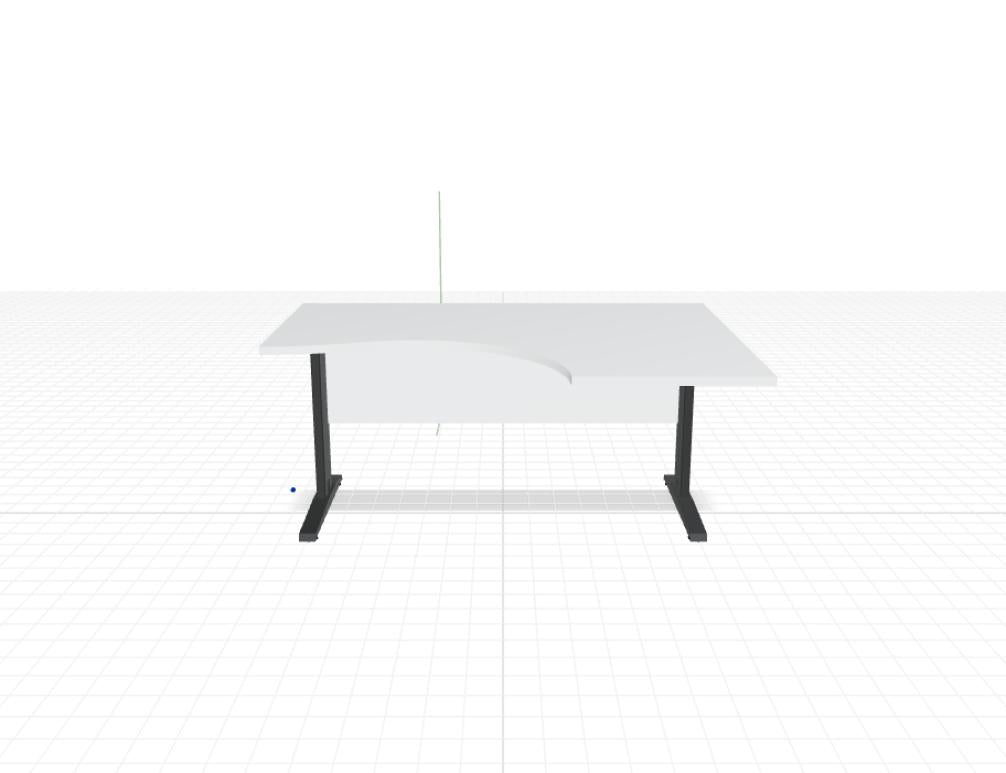 Ogi N BNG11 - Schreibtisch in Honigeiche präsentiert im Onlineshop von KAQTU Design AG. Schreibtisch ist von Mdd