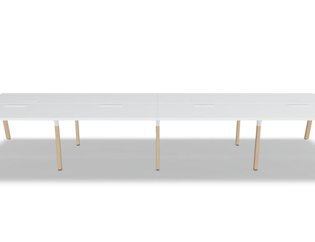 Ogi B Bench BOB320E4 - Doppelschreibtisch in Weiss Pastell präsentiert im Onlineshop von KAQTU Design AG. Schreibtisch ist von Mdd