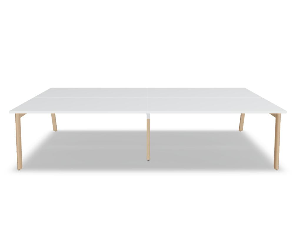 Ogi B Bench BOB340E2 - Doppelschreibtisch in Weiss Pastell präsentiert im Onlineshop von KAQTU Design AG. Schreibtisch ist von Mdd