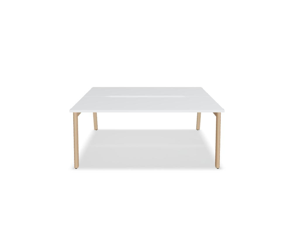 Ogi B Bench BOB350 - Doppelschreibtisch in Weiss Pastell präsentiert im Onlineshop von KAQTU Design AG. Schreibtisch ist von Mdd