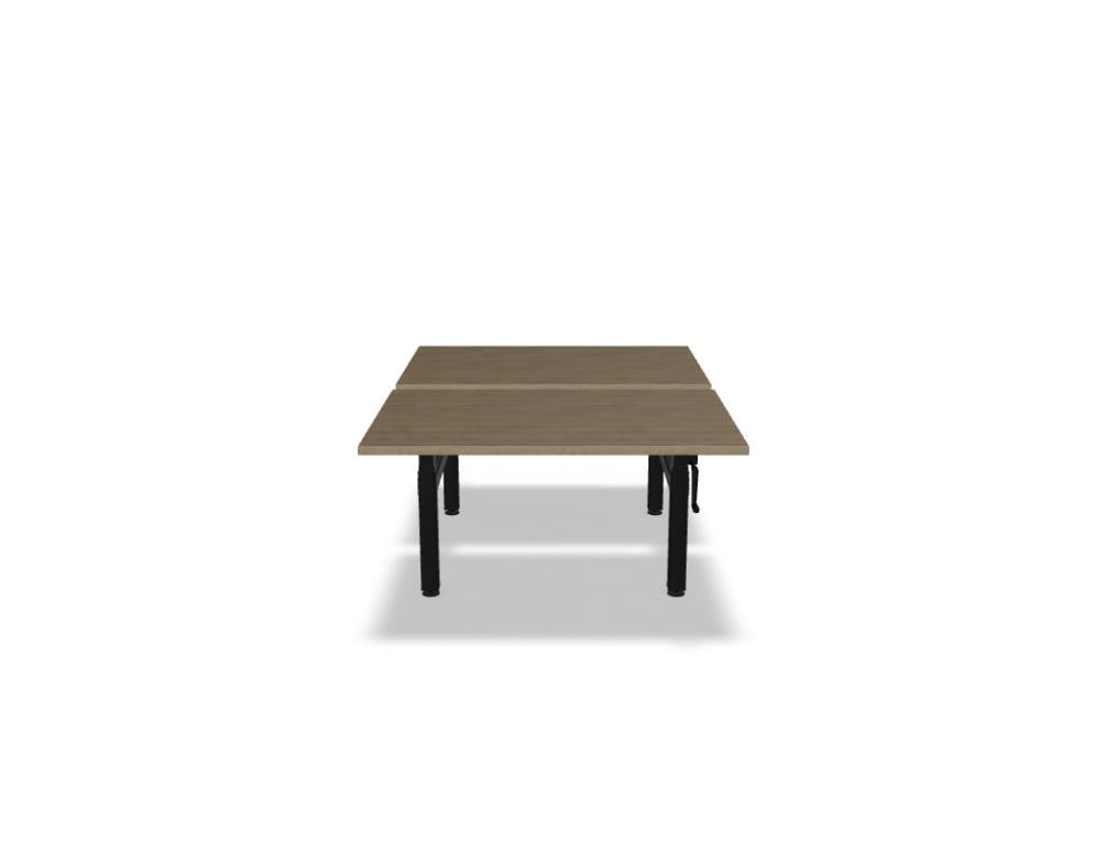 Ogi Drive Bench BOC20 - Doppelschreibtisch mit manueller Höhenverstellung in  präsentiert im Onlineshop von KAQTU Design AG. Schreibtisch ist von Mdd