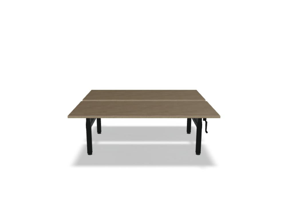 Ogi Drive Bench BOC50 - Doppelschreibtisch mit manueller Höhenverstellung in  präsentiert im Onlineshop von KAQTU Design AG. Schreibtisch ist von Mdd