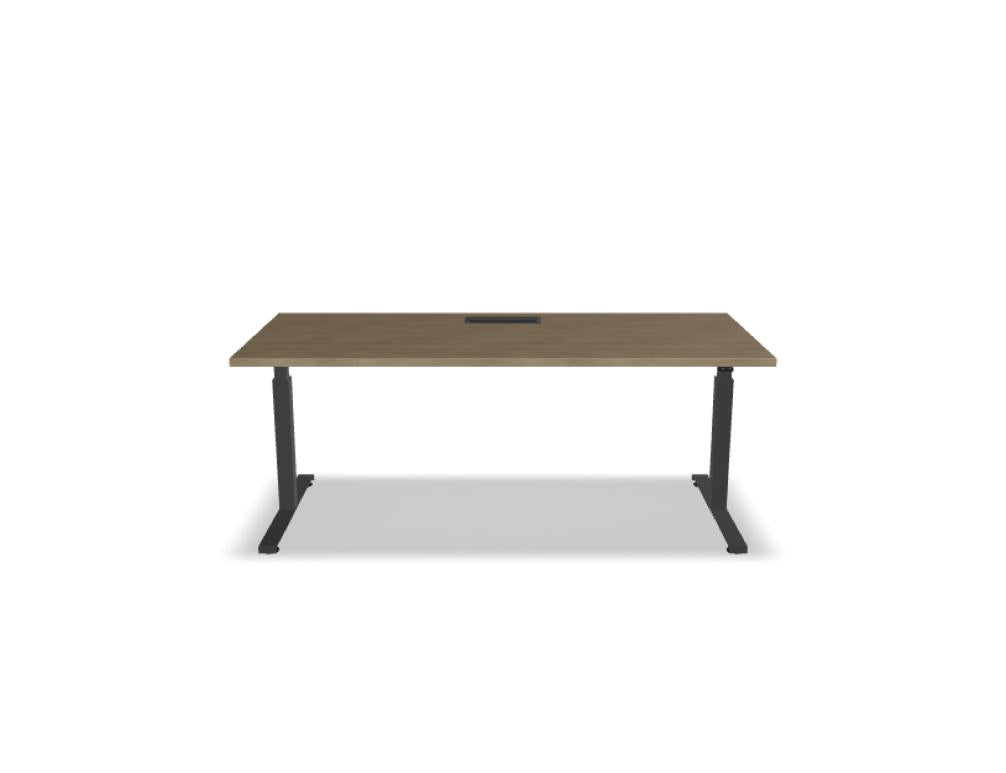 Ogi Drive  BOD58 - Schreibtisch elektrisch höhenverstellbar, zweimotoriges Gestell in Honigeiche präsentiert im Onlineshop von KAQTU Design AG. Schreibtisch ist von Mdd
