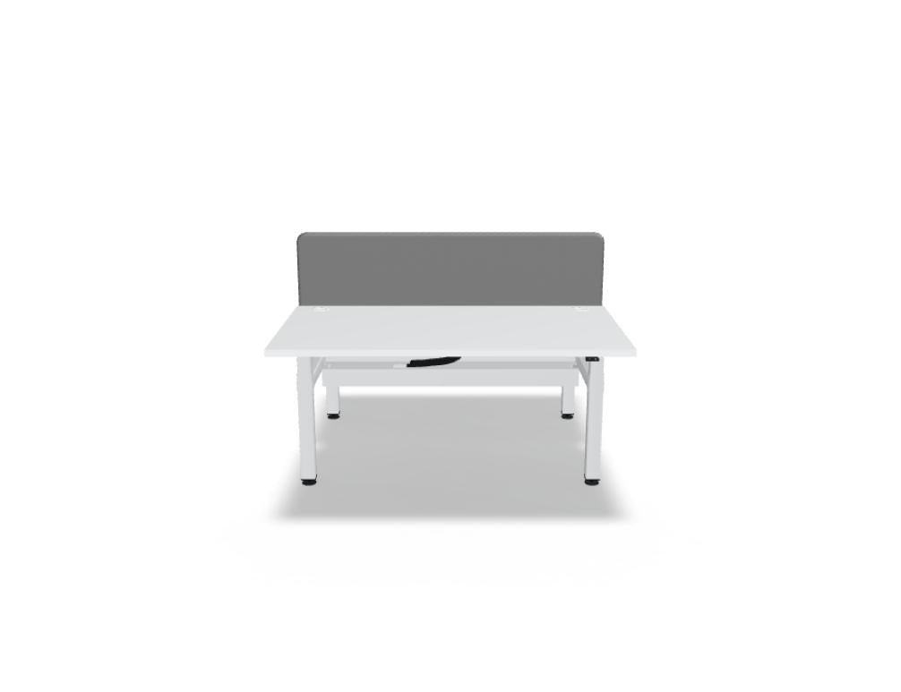 Ogi Drive Bench mit einer gemeinsamen Kabelschiene BOD714 - Doppelschreibtisch elektrisch höhenverstellbar, zweimotoriges Gestell in Honigeiche präsentiert im Onlineshop von KAQTU Design AG. Schreibtisch ist von Mdd