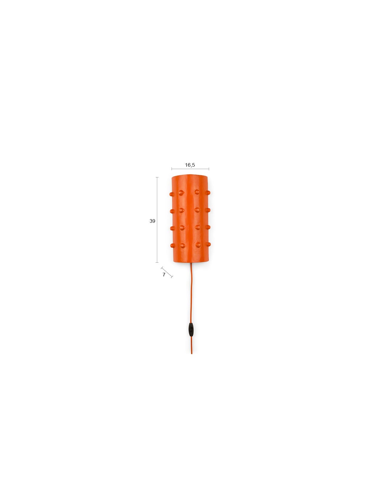 Pinch Me Wandleuchte in Orange präsentiert im Onlineshop von KAQTU Design AG. Wandleuchte ist von Bold Monkey