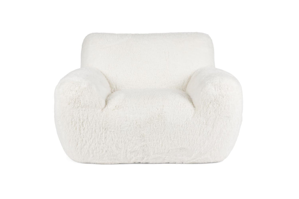 Lounge Stuhl Cuddle the Yeti in Off-White präsentiert im Onlineshop von KAQTU Design AG. Sessel ist von Bold Monkey