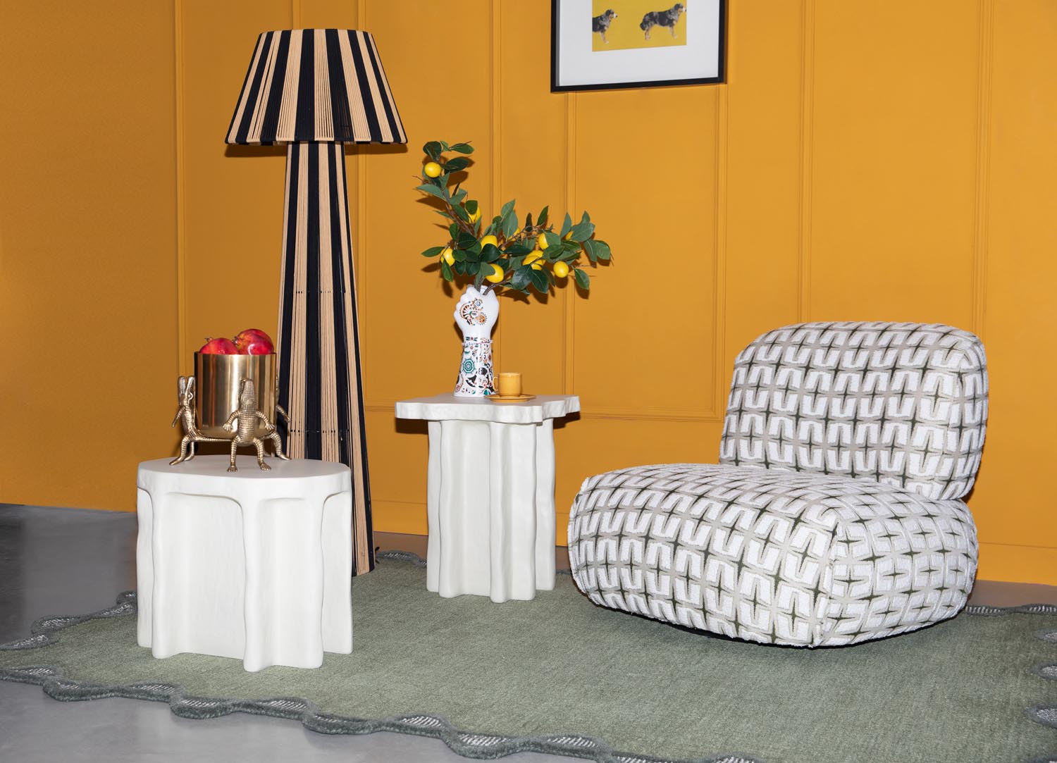 Stehleuchte Stripe it up in Schwarz präsentiert im Onlineshop von KAQTU Design AG. Stehleuchte ist von Bold Monkey